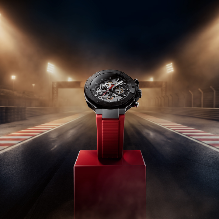 Moto GP Special edition in front of racing tracks above a red podium 