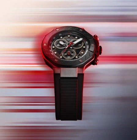 Enea Bastianini wearing one of our Tissot MotoGP watch