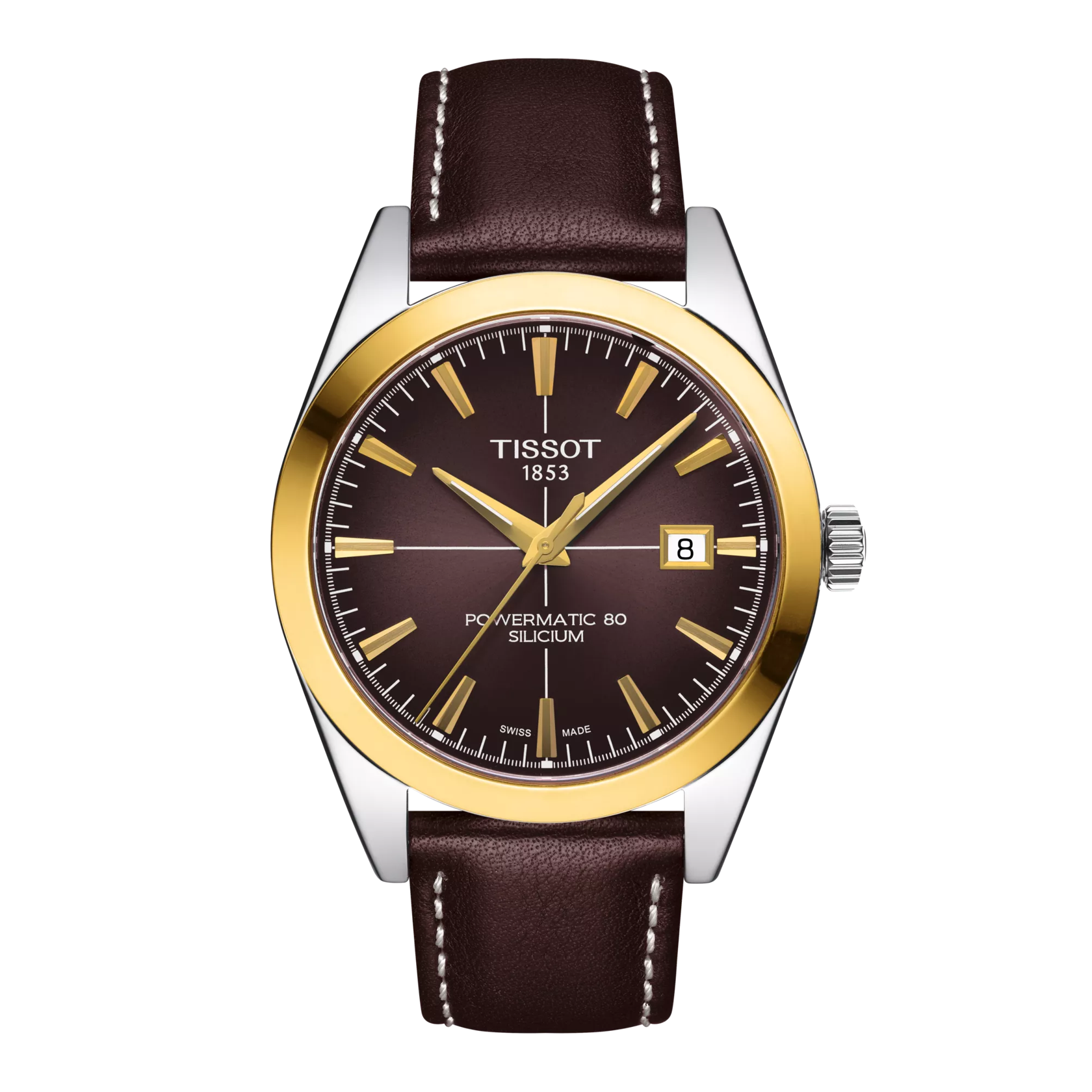 Tissot Gentleman Powermatic 80 Silicium Solid 18K Gold Bezel