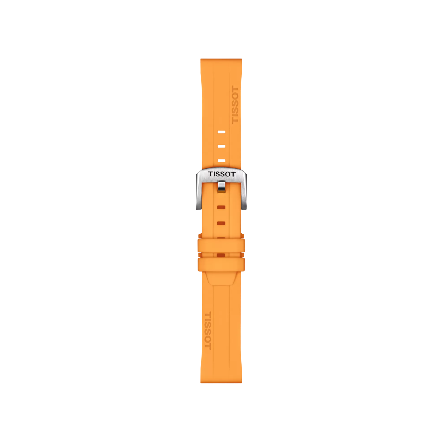 Tissot Official Orange Silicone Strap Lugs 18 mm