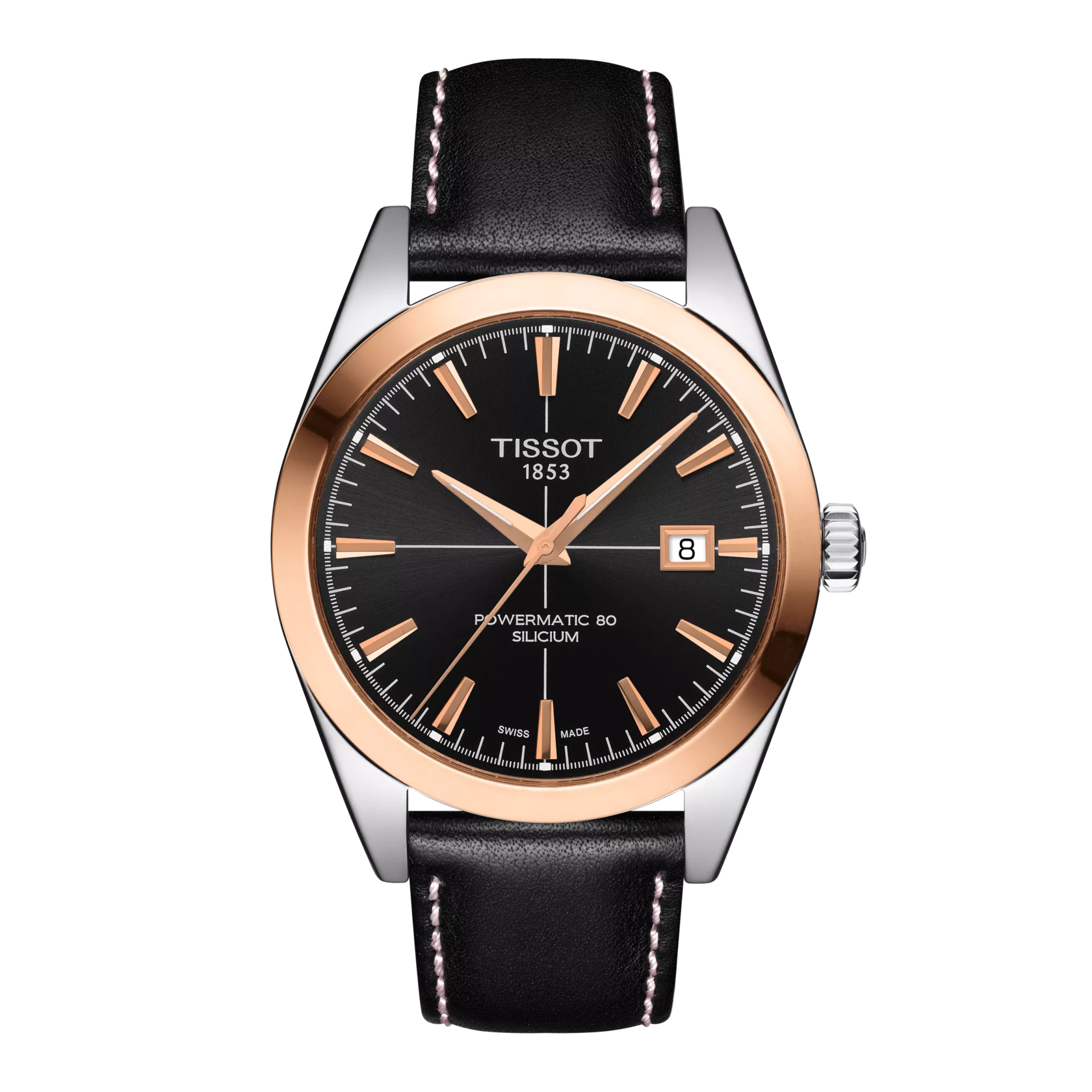 Tissot Gentleman Powermatic 80 Silicium Solid 18K Gold bezel