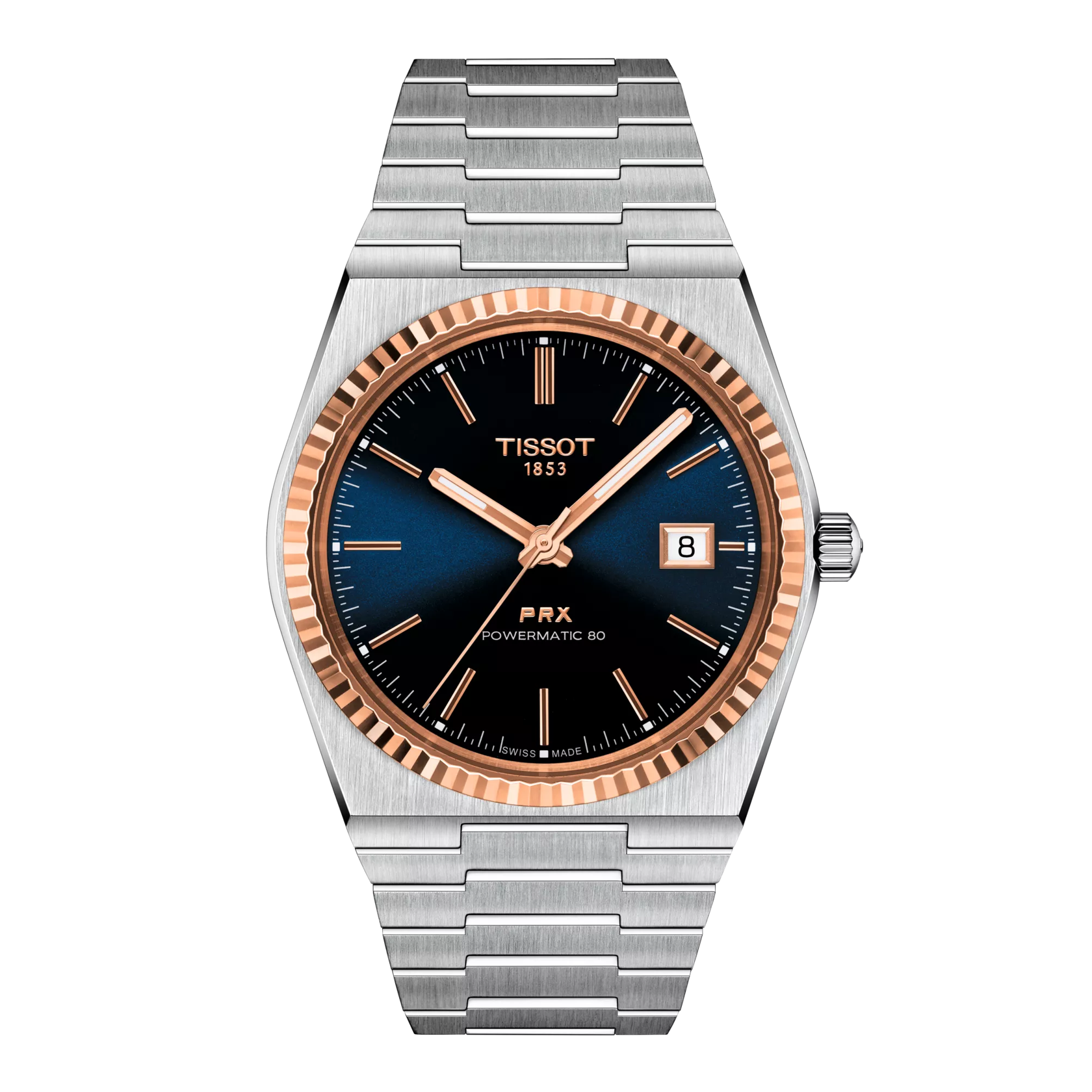 Tissot PRX Powermatic 80 Steel & 18K Gold Bezel 40mm