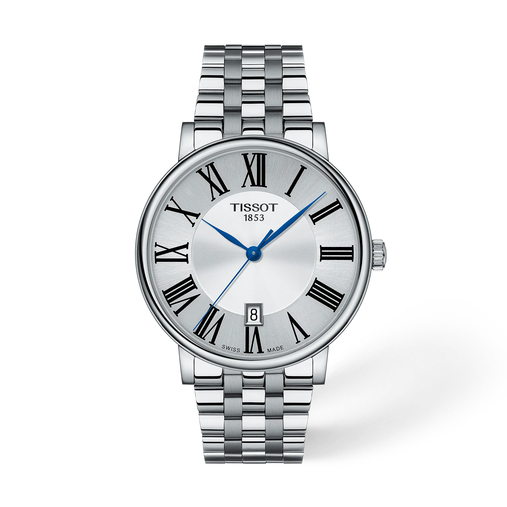 TISSOT ティソ カーソン プレミアム 青針 クォーツ 革ベルト 新品電池 TISSOT カーソン プレミアム 40mm | モデル T1224101103300 | Tissot