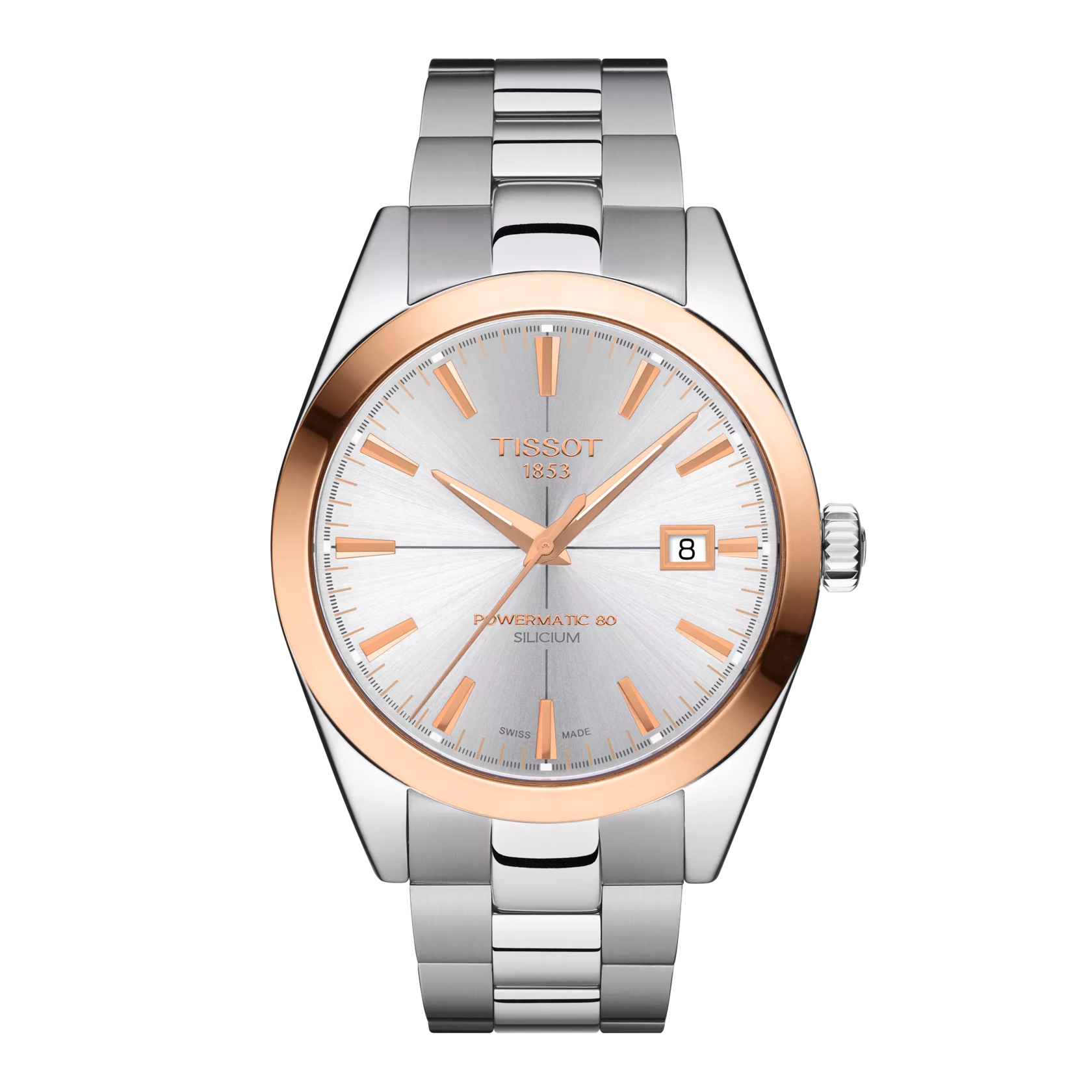 Tissot Gentleman Powermatic 80 Silicium Solid 18K Gold bezel