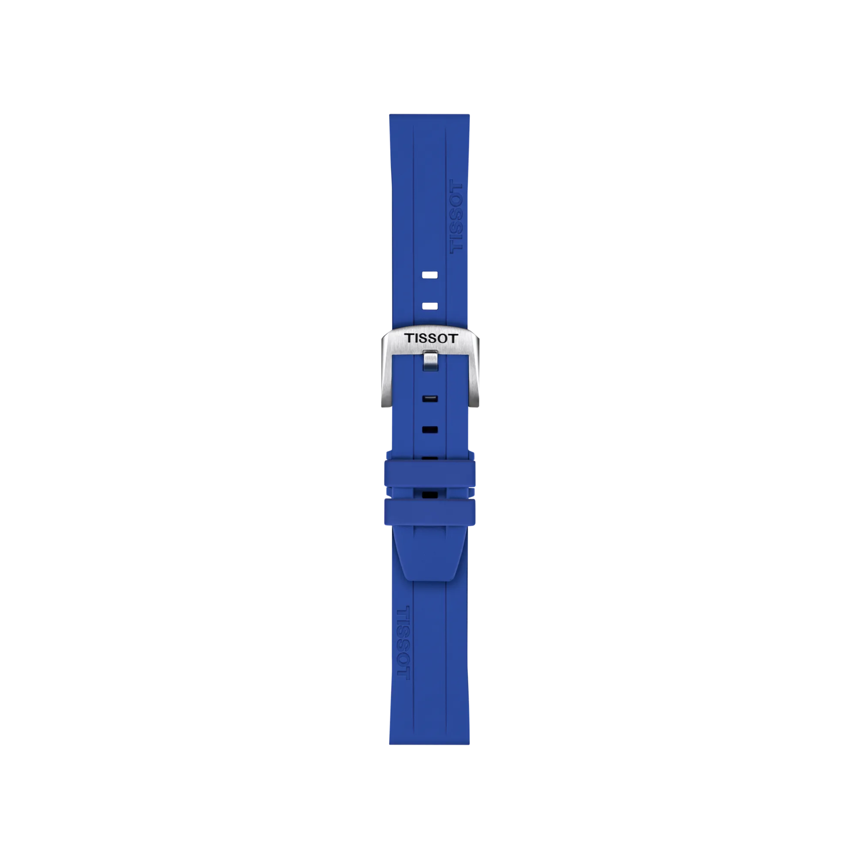 Tissot Official Blue Silicone Strap Lugs 18 mm