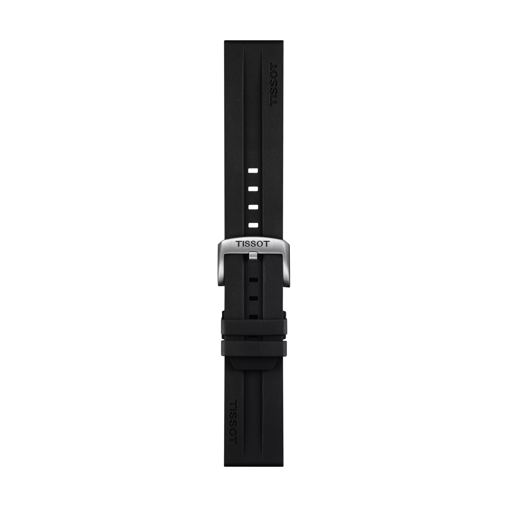 Tissot Official Black Rubber Strap Lugs 22mm