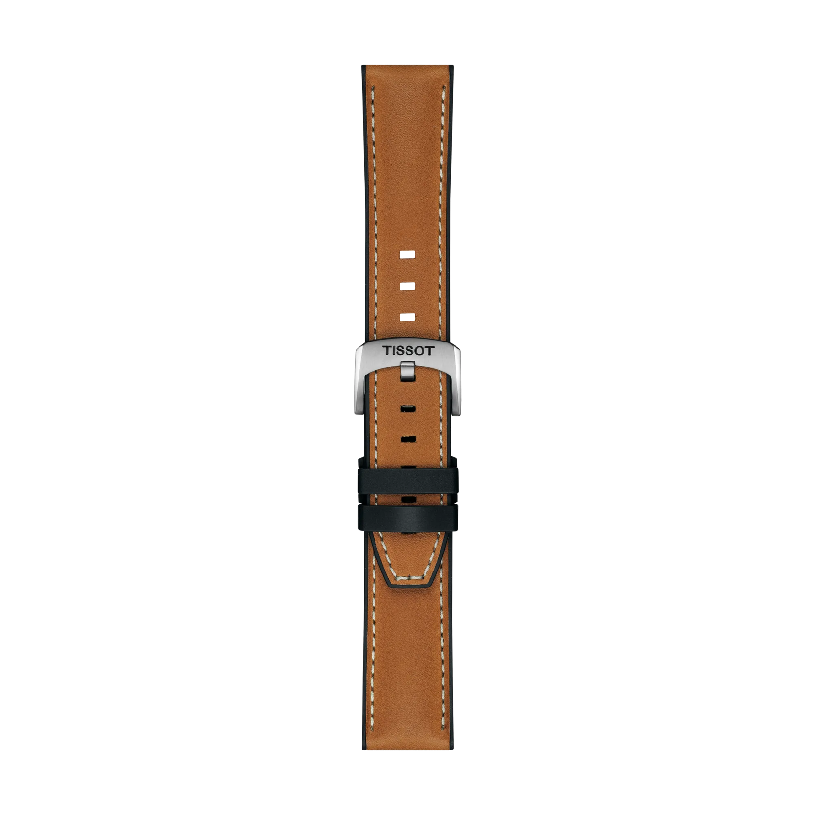 Tissot Official Light Brown Leather Strap Lugs 21 mm